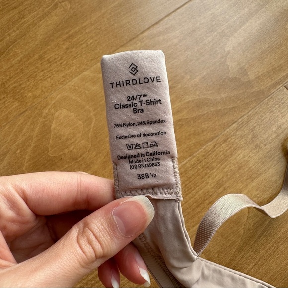 ThirdLove 24/7 Classic T-Shirt Bra, Smooth Taupe, Size 38B 1/2 - Picture 7 of 13